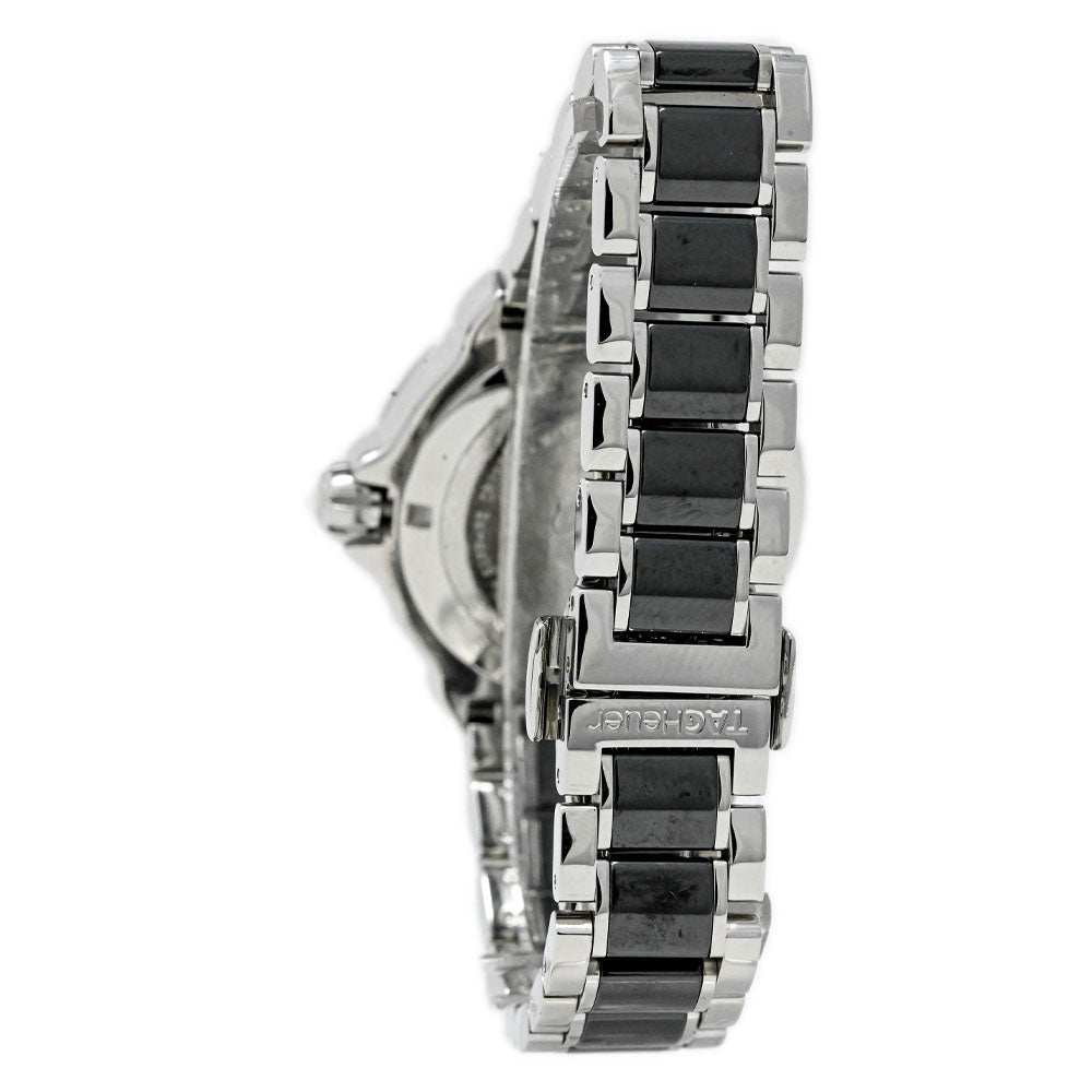 Tag Heuer Ladies Formula 1 Stainless Steel & Ceramic 37mm Black Stick Dial Watch Reference #: WAH1212.BA0859 - Happy Jewelers Fine Jewelry Lifetime Warranty