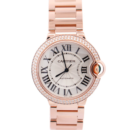 Cartier Ballon Bleu 36.6mm Silver Dial Watch Ref# WE9005Z3 - Happy Jewelers Fine Jewelry Lifetime Warranty