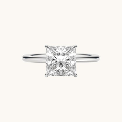 Princess Lab Diamond Solitaire Engagement Ring - Happy Jewelers Fine Jewelry Lifetime Warranty