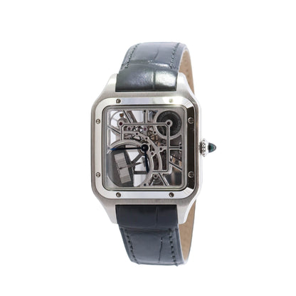 Cartier Santos 31mm Skeleton Dial Watch Ref# WHSA0032 - Happy Jewelers Fine Jewelry Lifetime Warranty