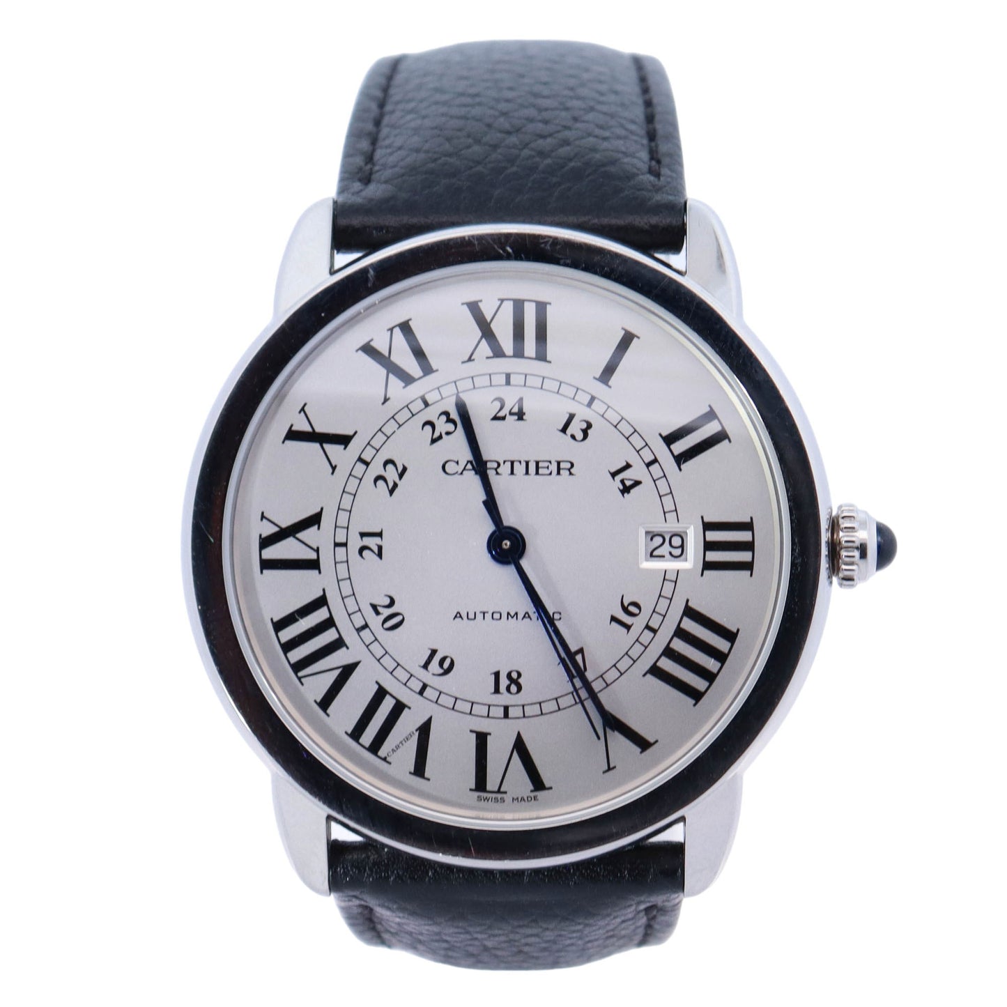 Cartier Ronde 42mm opaline Dial Ref# WSRN0022