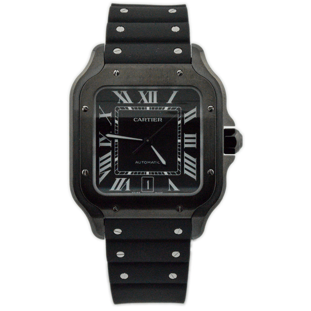 Cartier Santos 40mm Black Dial Watch Ref# WSSA0039 - Happy Jewelers Fine Jewelry Lifetime Warranty