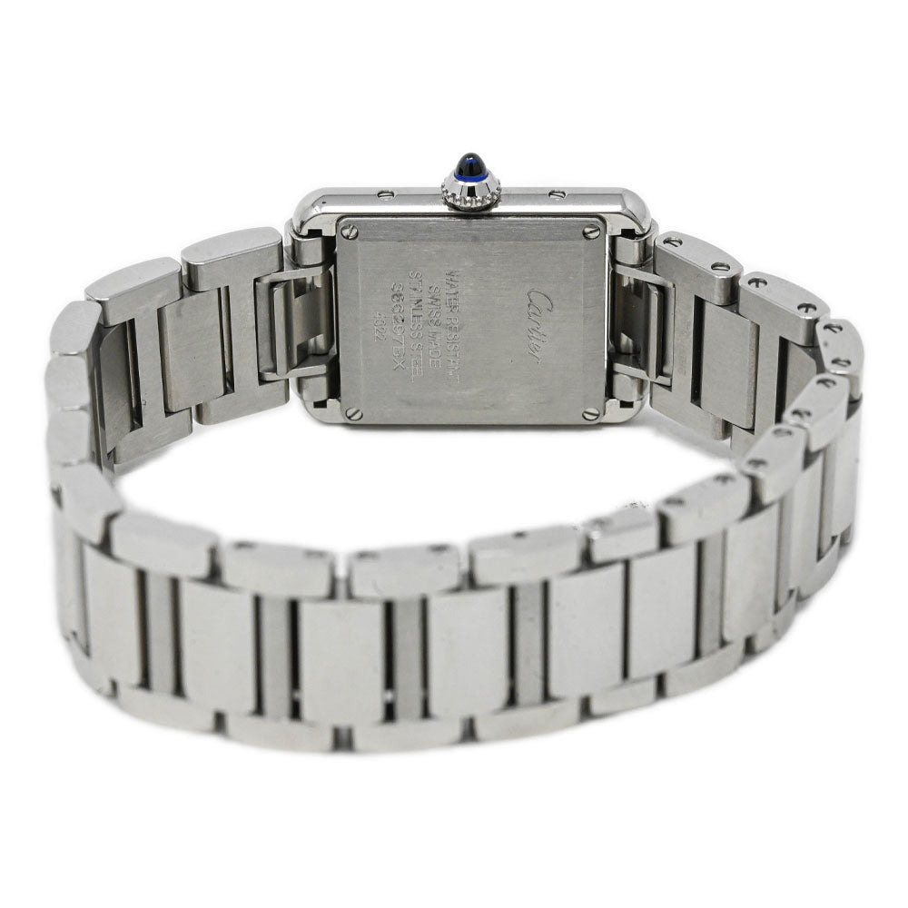 Cartier Ladies Tank Must Stainless Steel 29.5mm Silver Roman Dial Watch Ref# WSTA0051 - Happy Jewelers Fine Jewelry Lifetime Warranty