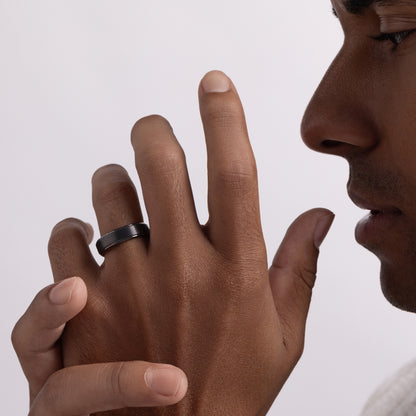 Brushed Tungsten Band - Happy Jewelers Fine Jewelry Lifetime Warranty