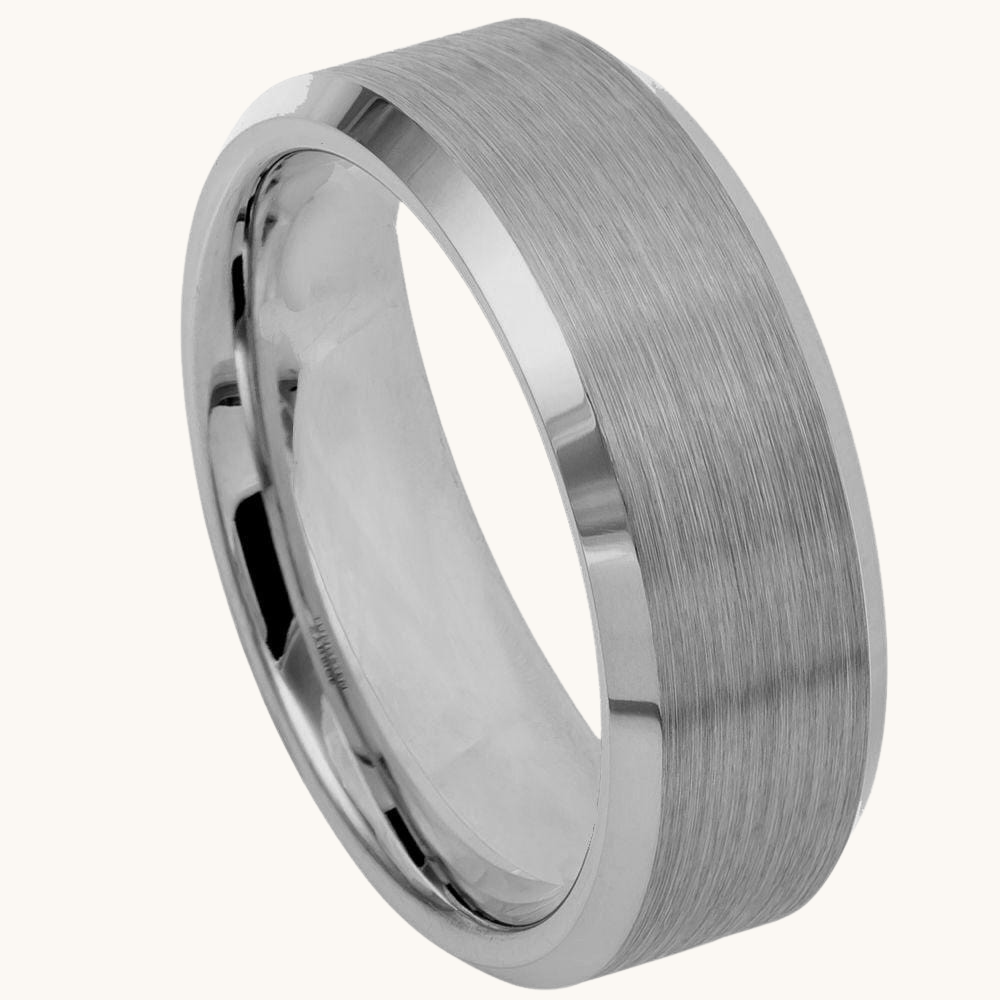 Wide Brushed Tungsten Band - Happy Jewelers Fine Jewelry Lifetime Warranty