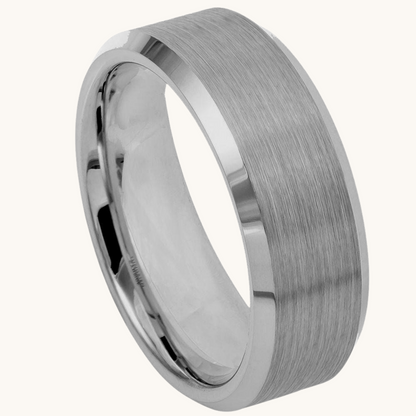Wide Brushed Tungsten Band - Happy Jewelers Fine Jewelry Lifetime Warranty