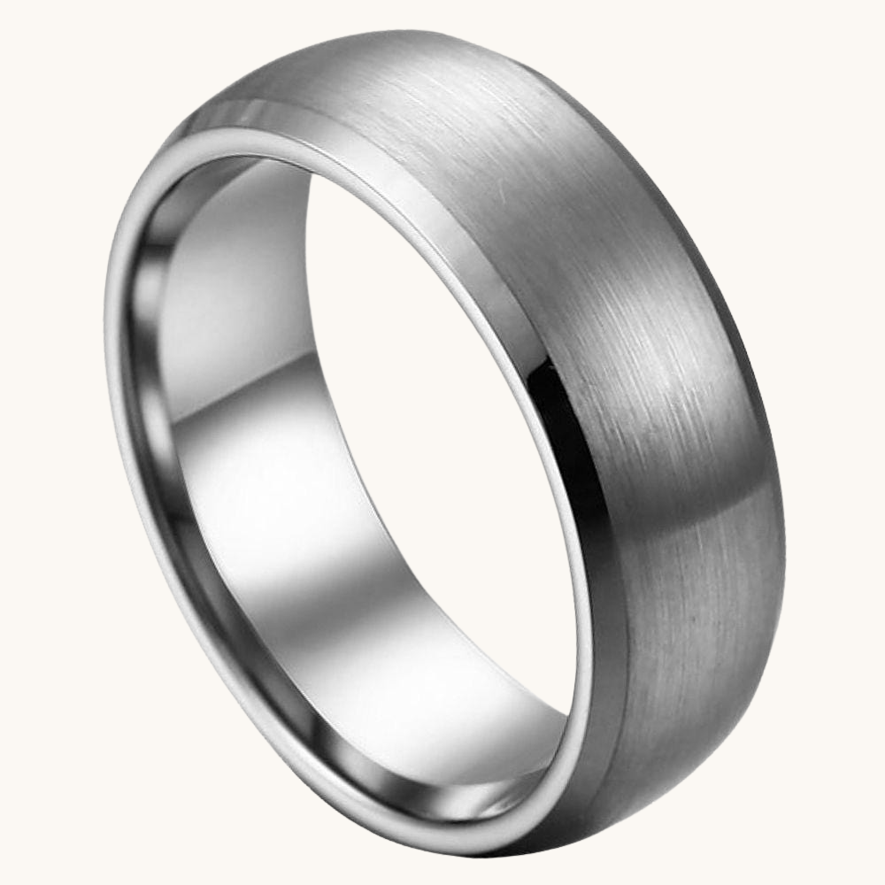 Wide Brushed Tungsten Band - Happy Jewelers Fine Jewelry Lifetime Warranty
