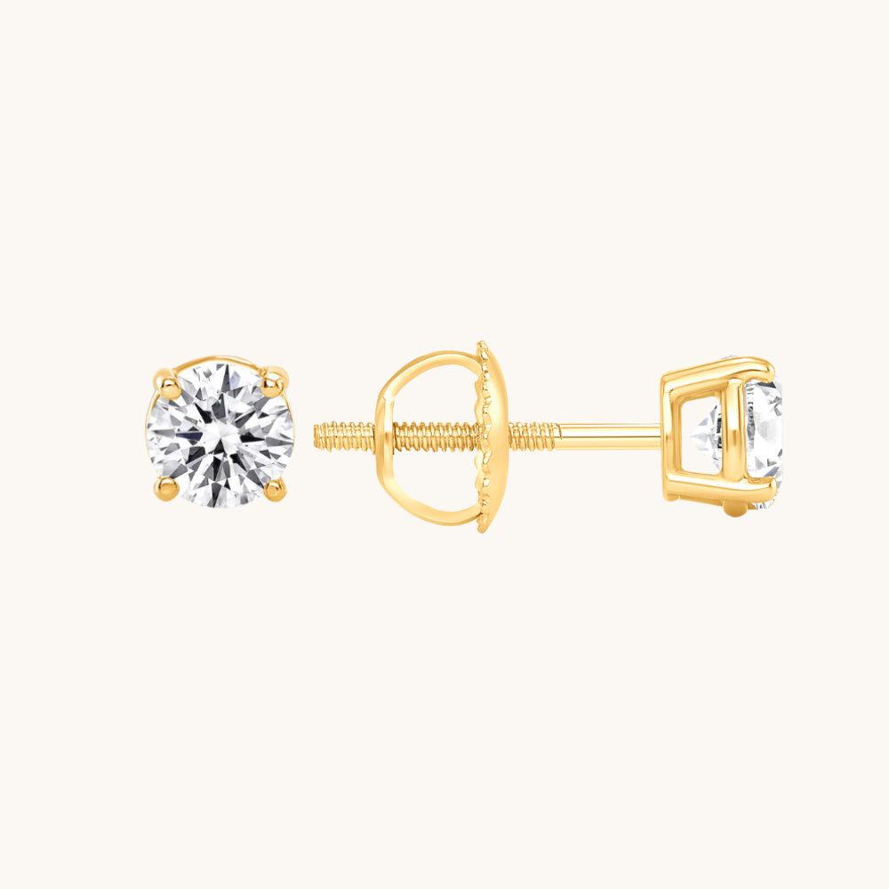 Lab Created Classic Diamond Stud Earrings - Happy Jewelers Fine Jewelry Lifetime Warranty