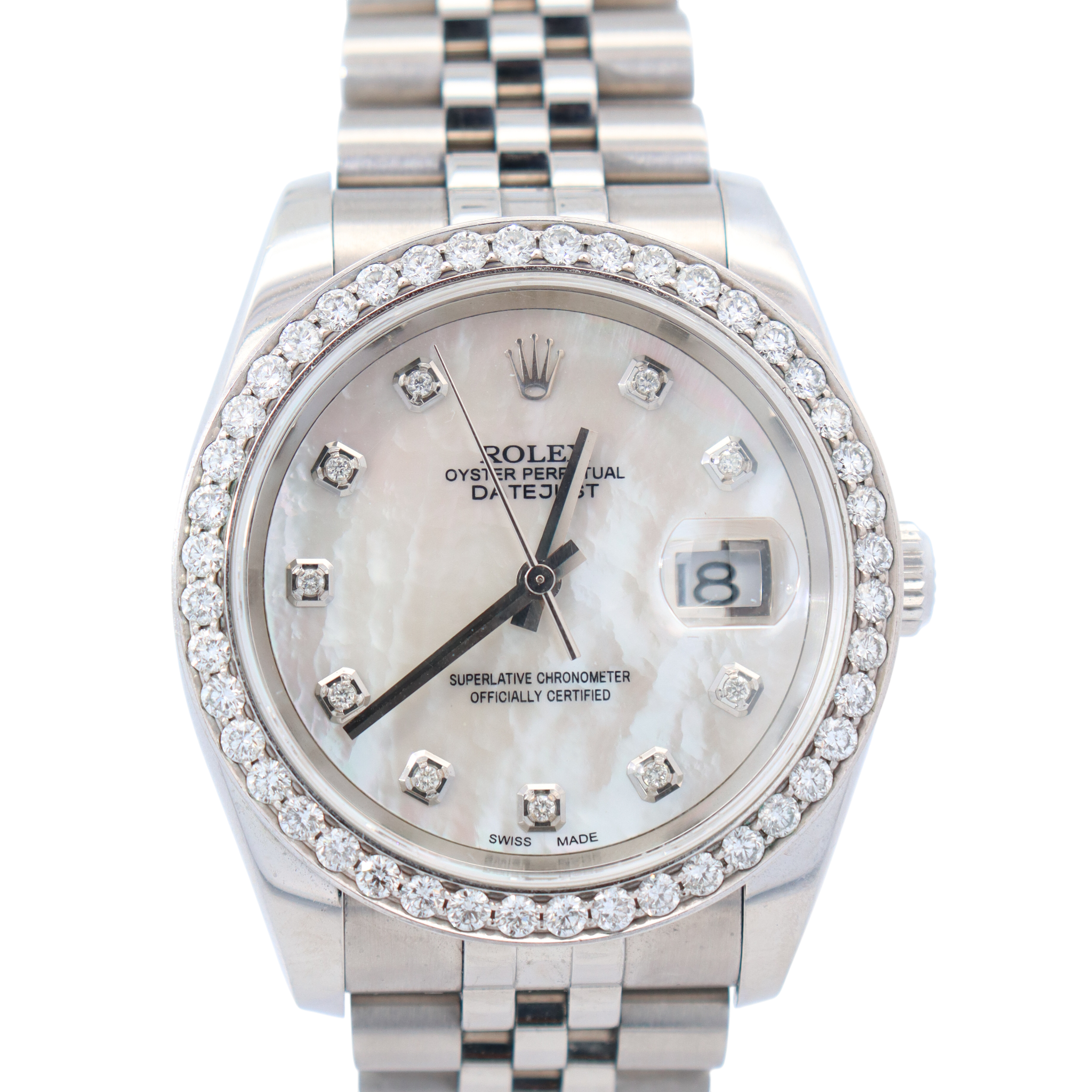 Rolex Datejust 36mm MOP Dial Watch Ref# 116233 - Happy Jewelers Fine Jewelry Lifetime Warranty