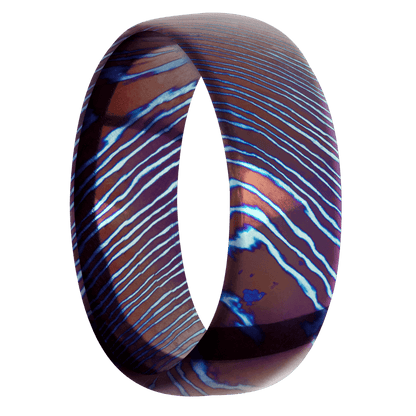 Titanium Damascus + Polish Finish - Happy Jewelers Fine Jewelry Lifetime Warranty