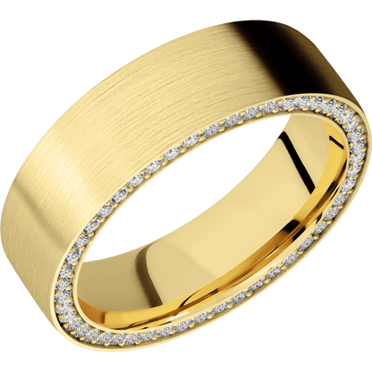 14K Yellow Gold + Satin Finish - Happy Jewelers Fine Jewelry Lifetime Warranty