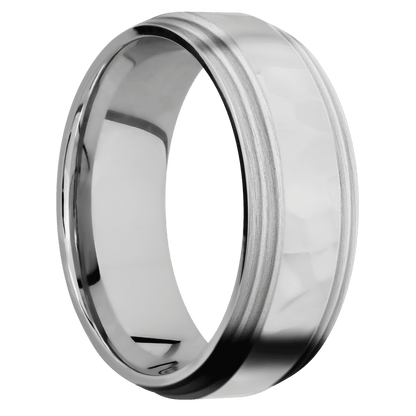 10K White Gold + Rockpolish , Satin Finish - Happy Jewelers Fine Jewelry Lifetime Warranty
