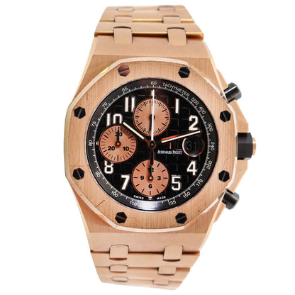 Audemars Piguet Royal Oak 42mm Black Dial Watch Ref#26470OR.OO.1000OR.03 - Happy Jewelers Fine Jewelry Lifetime Warranty