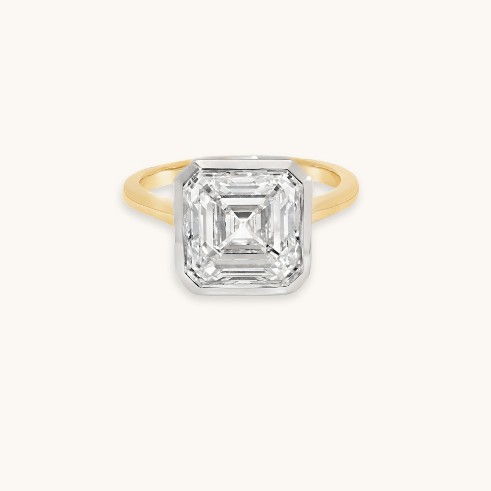 5.06 Asscher Lab Diamond Engagement Ring