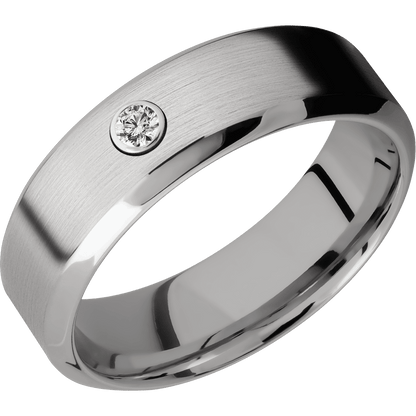 Titanium + Satin , Polish Finish - Happy Jewelers Fine Jewelry Lifetime Warranty