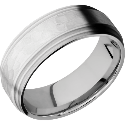 14K White Gold + Hammer , Bead Finish - Happy Jewelers Fine Jewelry Lifetime Warranty