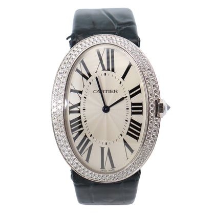 Cartier Baignoire 34mm White Dial Watch Ref# WB520009 - Happy Jewelers Fine Jewelry Lifetime Warranty