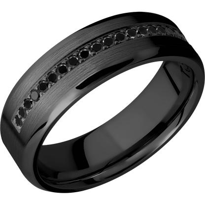 Zirconium + Satin , Polish Finish - Happy Jewelers Fine Jewelry Lifetime Warranty