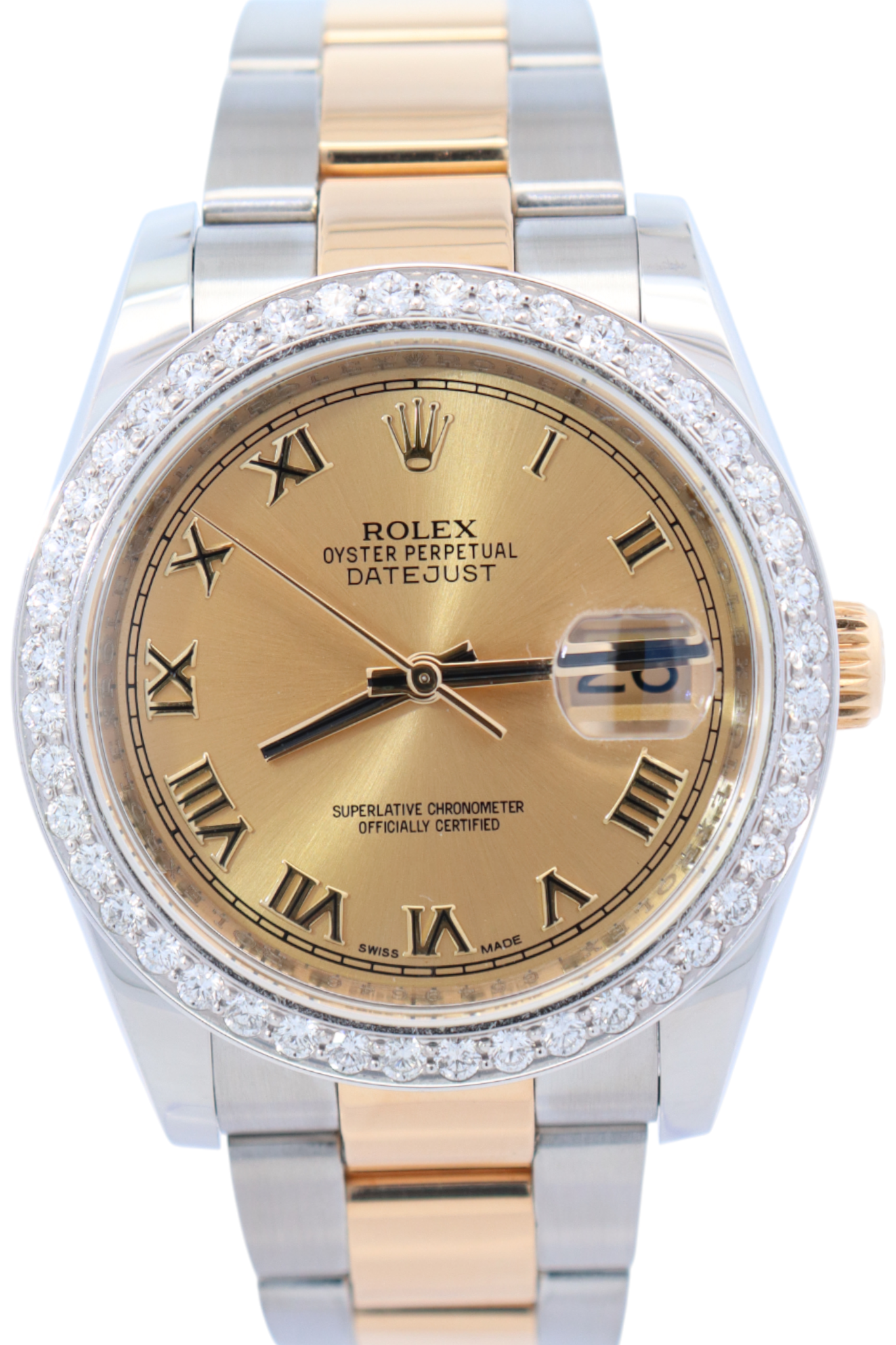 Rolex Datejust 36mm Champagne Dial Watch Ref# 116203