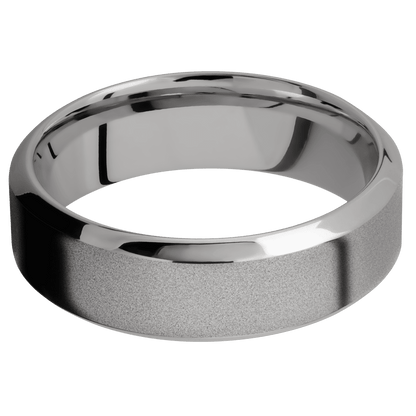 Titanium + Sand , Polish Finish - Happy Jewelers Fine Jewelry Lifetime Warranty