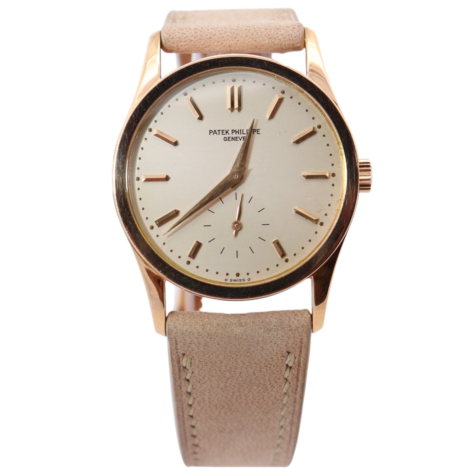 Patek Philippe Calatrava 31mm Silver Dial Watch Ref# 3796-R-001 - Happy Jewelers Fine Jewelry Lifetime Warranty