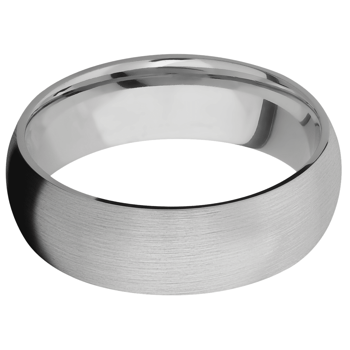Titanium + Satin , Polish Finish - Happy Jewelers Fine Jewelry Lifetime Warranty