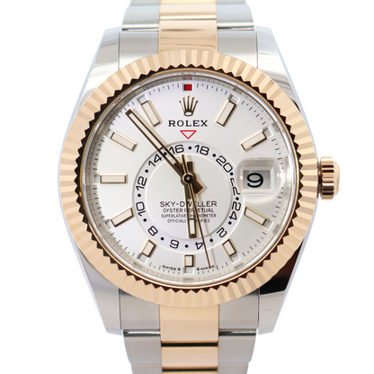 Rolex Sky-Dweller 42mm Champagne Dial Watch Ref# 336933 - Happy Jewelers Fine Jewelry Lifetime Warranty