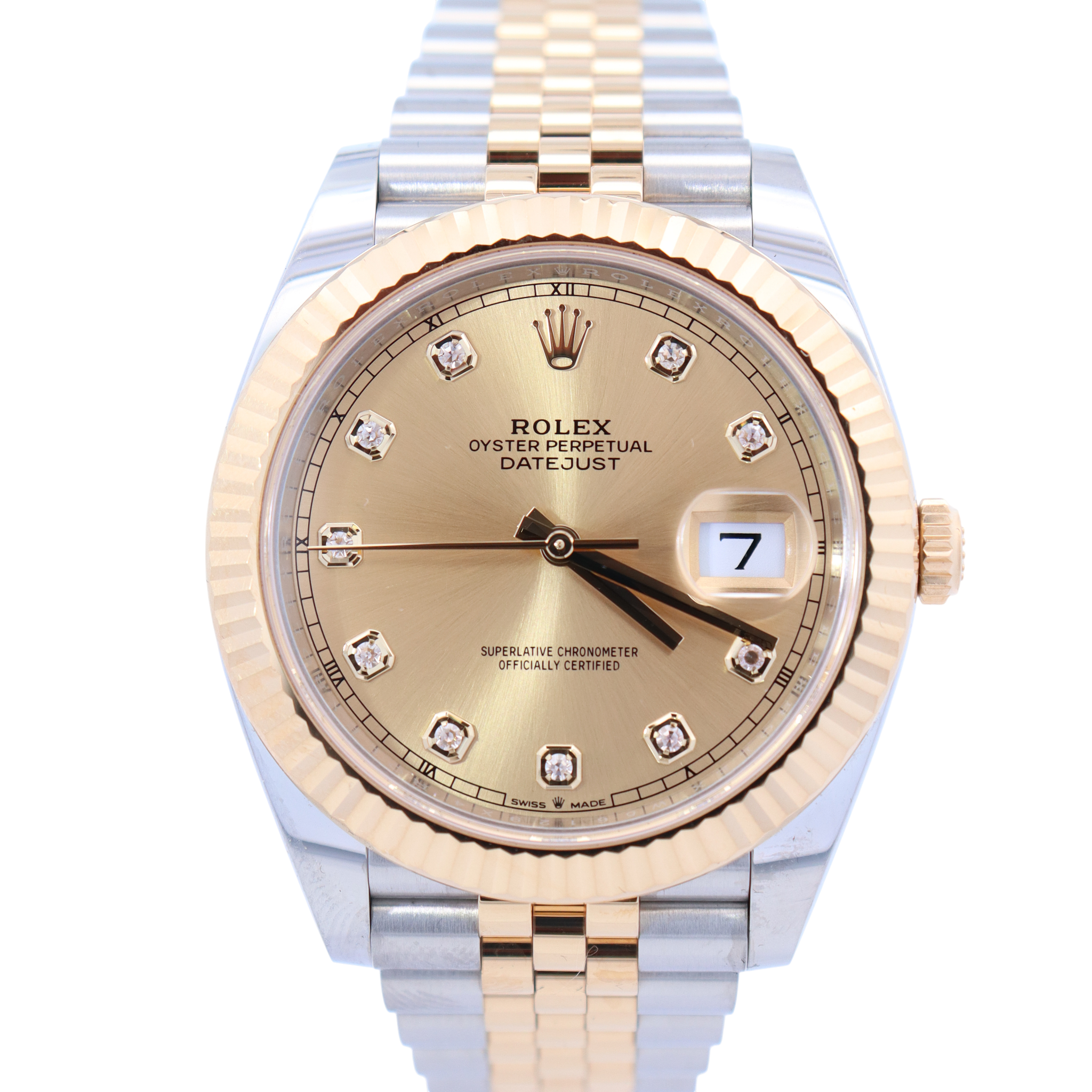 Rolex Datejust 41mm Champagne Dial Watch Ref# 126333 - Happy Jewelers Fine Jewelry Lifetime Warranty