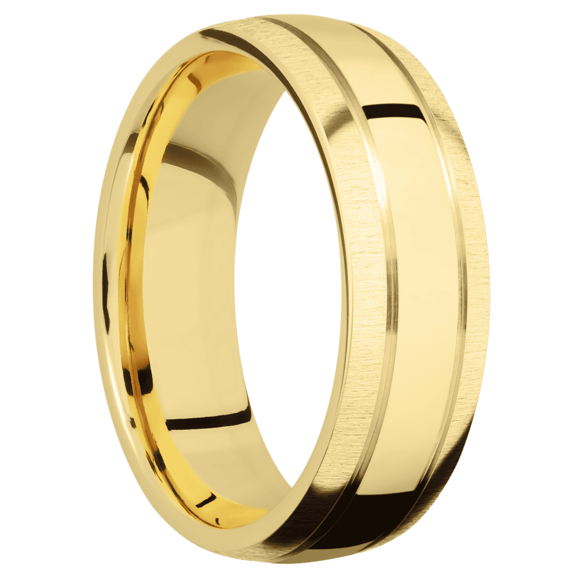 14K Yellow Gold + Polish , Crosssatin Finish - Happy Jewelers Fine Jewelry Lifetime Warranty
