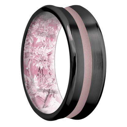 Zirconium + Satin , Polish Finish + King's Pink - Happy Jewelers Fine Jewelry Lifetime Warranty