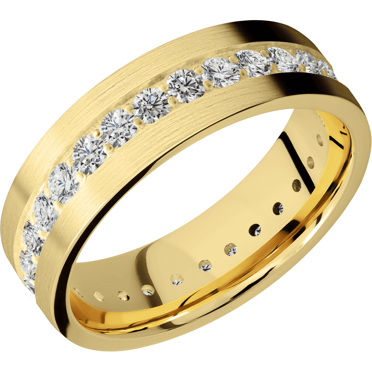 14K Yellow Gold + Satin Finish - Happy Jewelers Fine Jewelry Lifetime Warranty