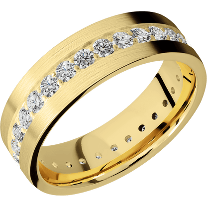 14K Yellow Gold + Satin Finish - Happy Jewelers Fine Jewelry Lifetime Warranty