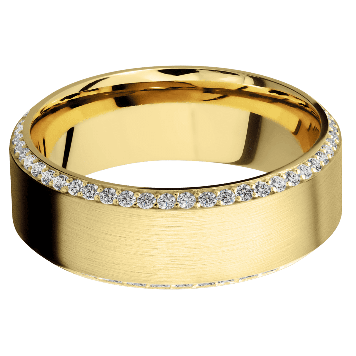14K Yellow Gold + Satin , Satin Finish - Happy Jewelers Fine Jewelry Lifetime Warranty