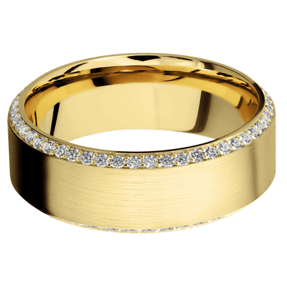 14K Yellow Gold + Satin , Satin Finish - Happy Jewelers Fine Jewelry Lifetime Warranty