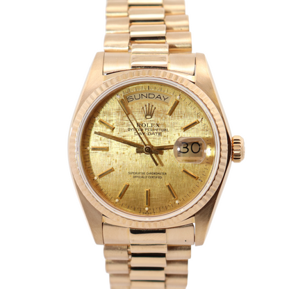 Rolex Day-Date 36mm Champagne Dial Watch Ref# 18038 - Happy Jewelers Fine Jewelry Lifetime Warranty