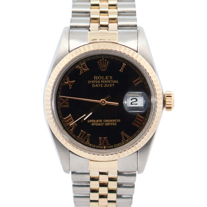 Rolex Datejust 36mm Black Dial Watch Ref# 16013 - Happy Jewelers Fine Jewelry Lifetime Warranty