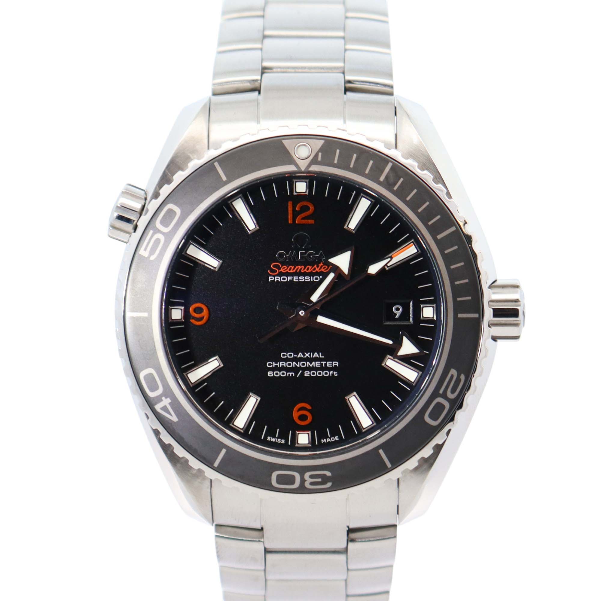 Omega Seamaster 45.5mm Black Dial Watch Ref# 232.30.46.21.01.003 - Happy Jewelers Fine Jewelry Lifetime Warranty