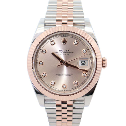 Rolex Datejust 41mm Pink Dial Watch Ref# 126331 - Happy Jewelers Fine Jewelry Lifetime Warranty