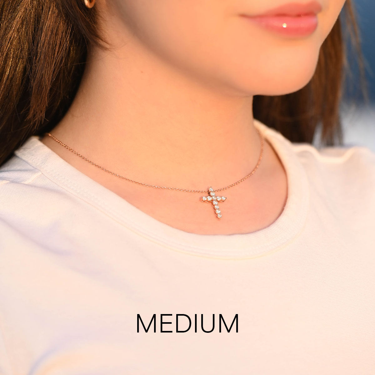 Classic Diamond Cross Necklace - Happy Jewelers Fine Jewelry Lifetime Warranty