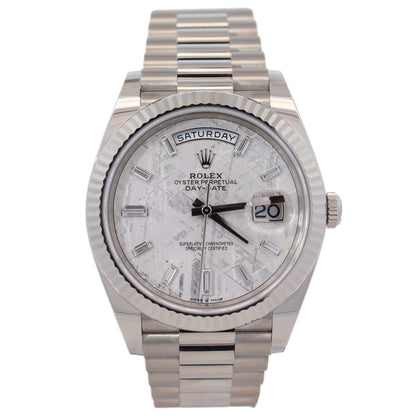 Rolex Day-Date 40mm Meteorite Dial Watch Ref# 228239 - Happy Jewelers Fine Jewelry Lifetime Warranty