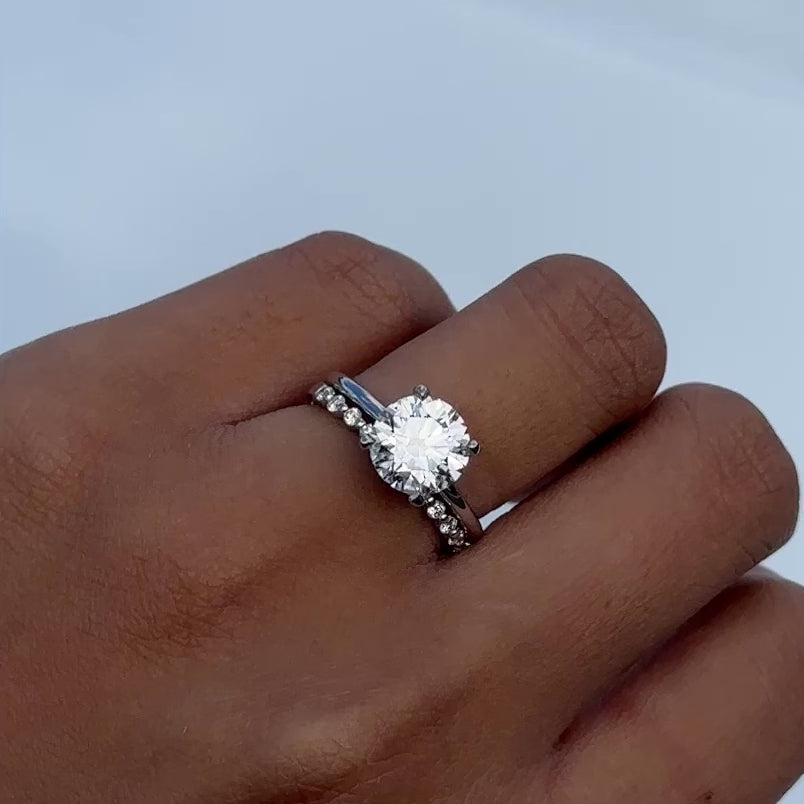 Small Round Shared Prong Diamond Eternity Band