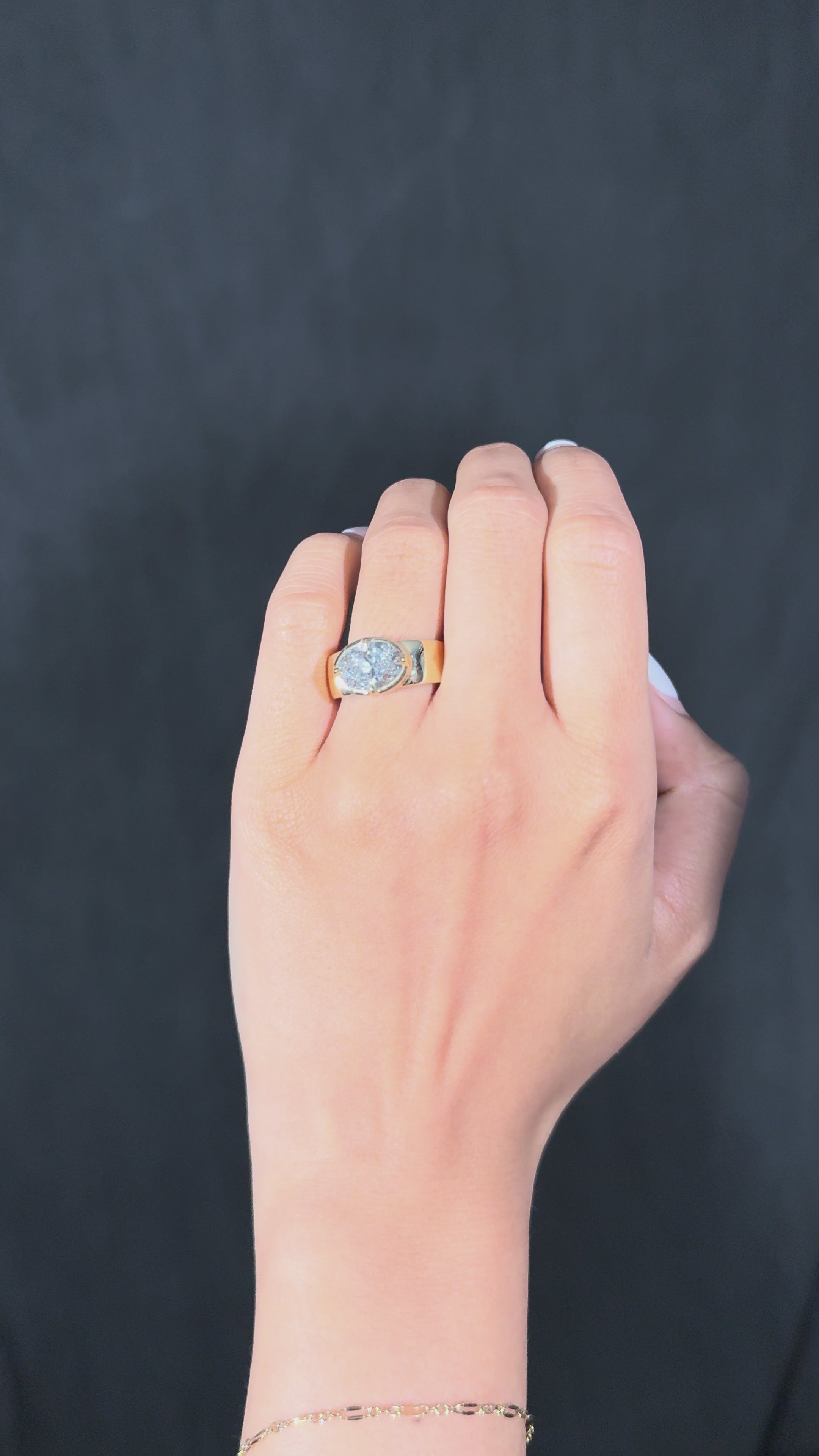 2.18 Oval Lab Diamond East-West Engagement Ring