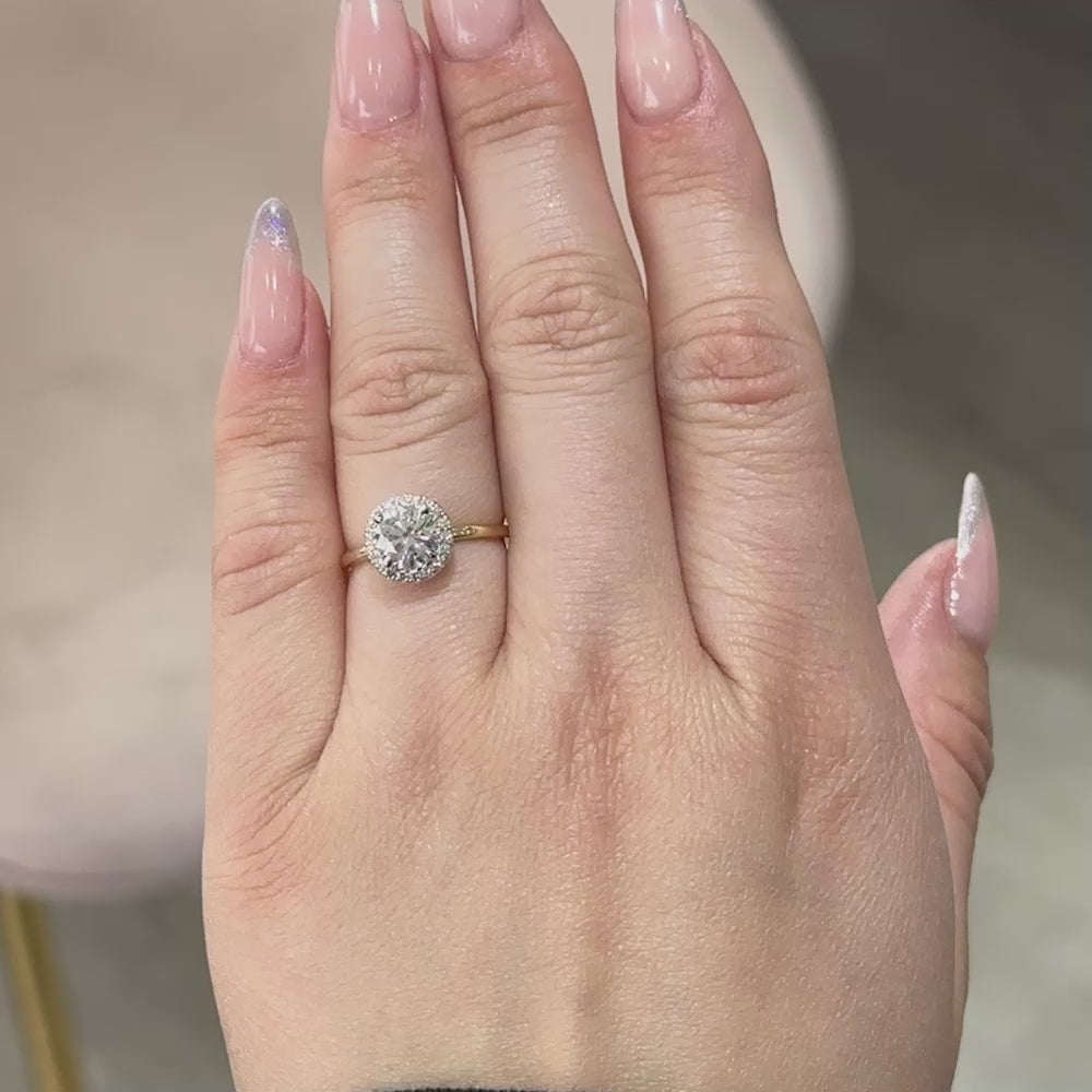 Engagement Ring Wednesday | 1.01 Carat Round Brilliant Cut Natural Diamond