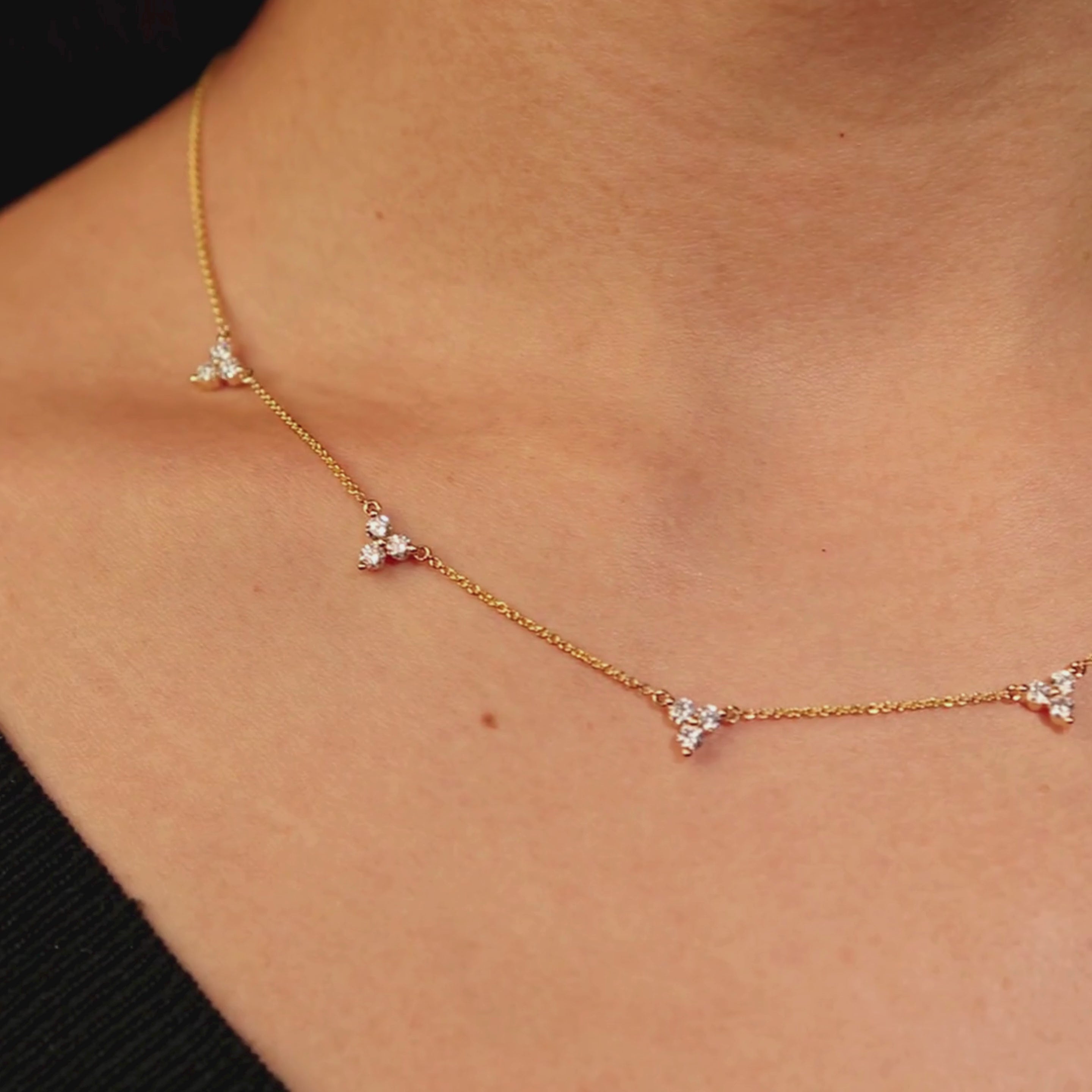 Trio Diamond Necklace