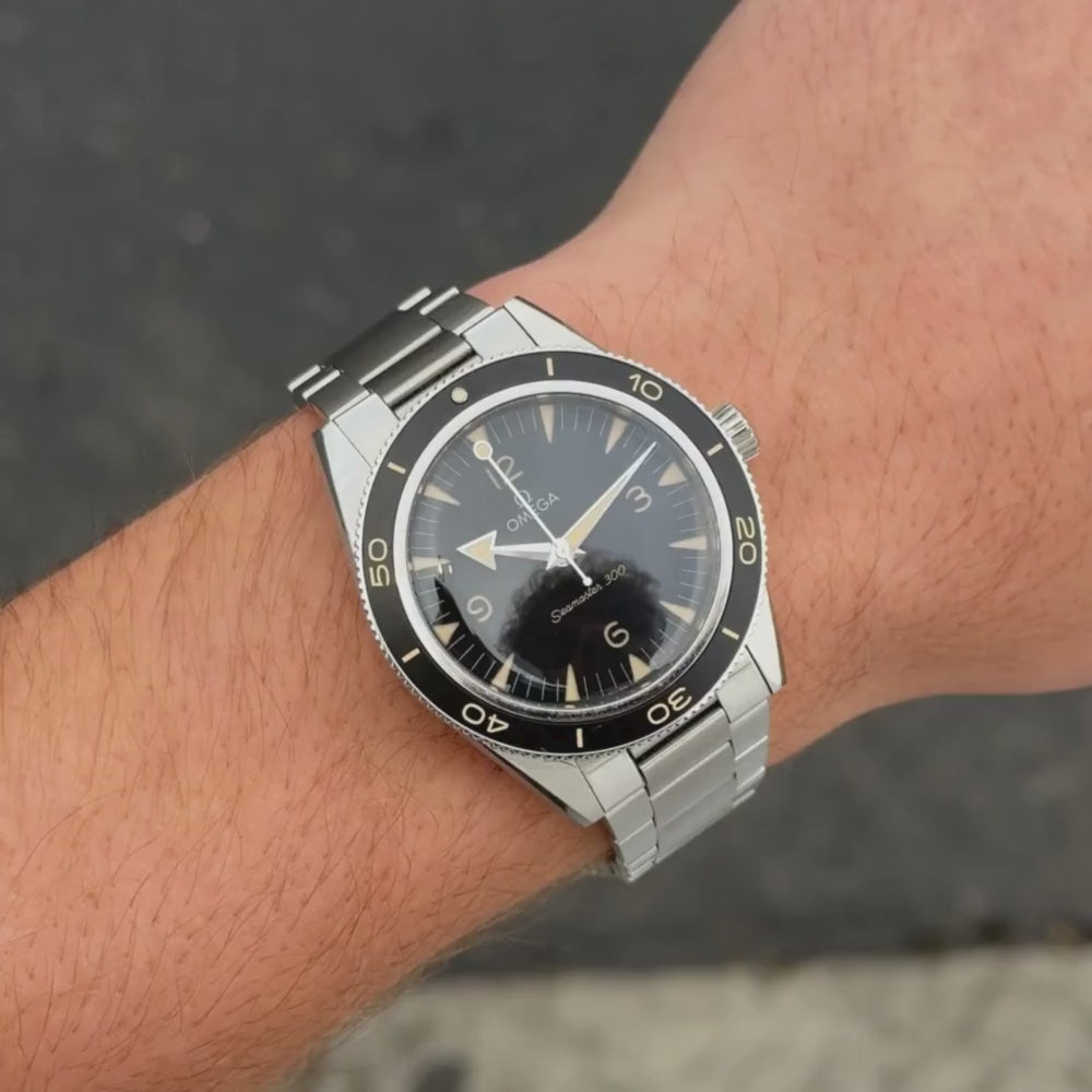 Load and play video in Gallery viewer, Omega Seamaster 41mm Black Dial Ref# 234.30.41.21.01.001
