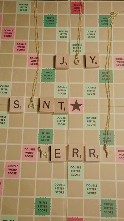 Day 6- 12 Days of Christmas! Bubble Pavé Initial Pendant Necklace