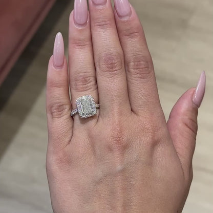 2.05 Radiant Natural Diamond Engagement Ring