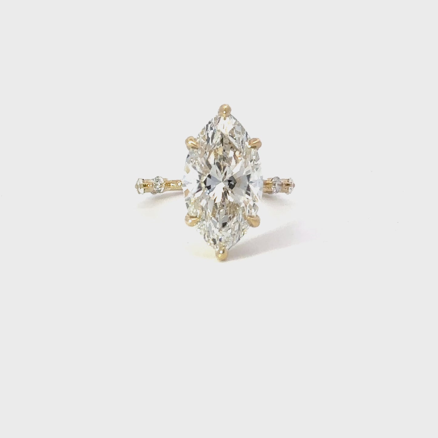 5.13 Carat Marquise Lab Grown Diamond Engagement Ring
