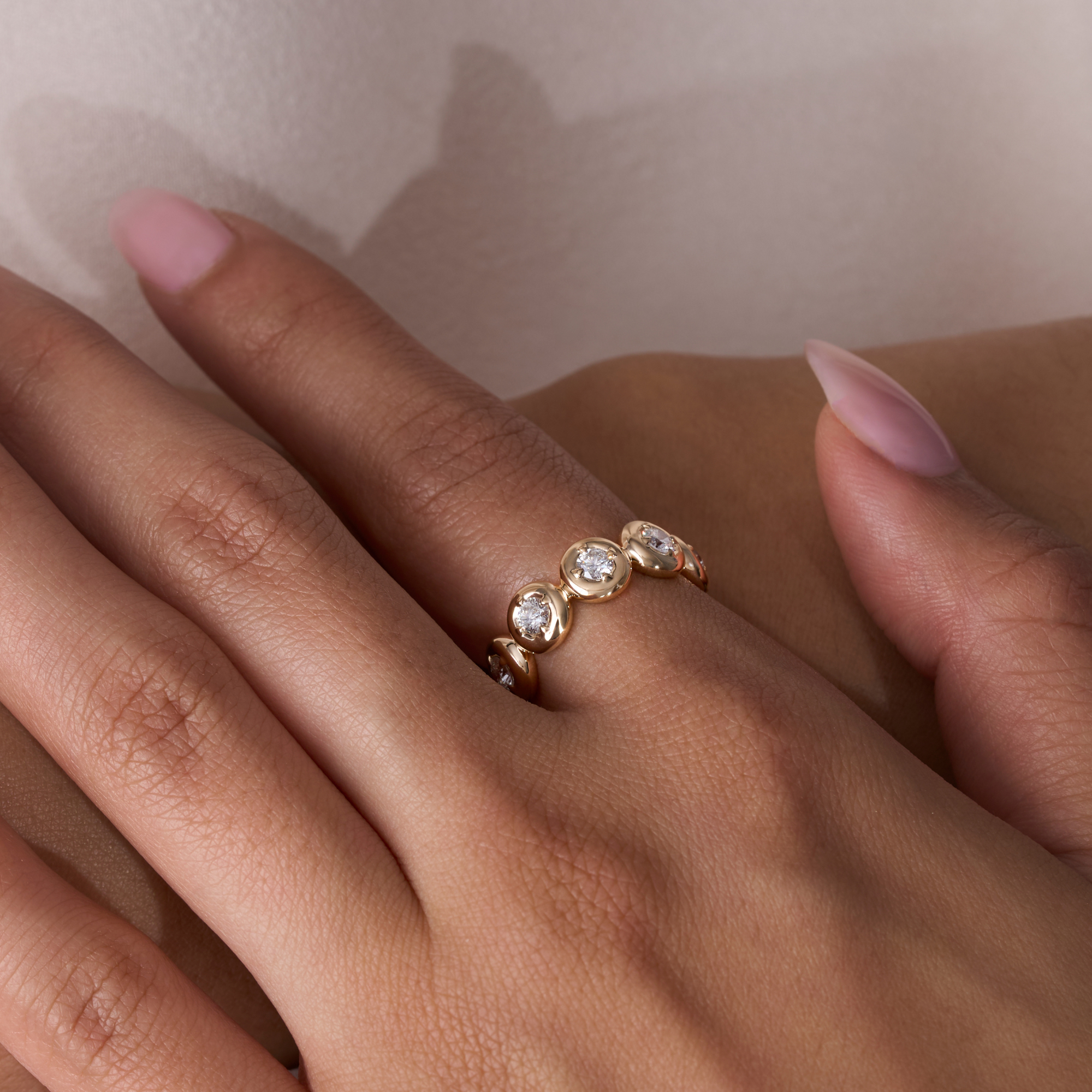 Bubble Bezel Lab Diamond Eternity Band - Happy Jewelers Fine Jewelry Lifetime Warranty