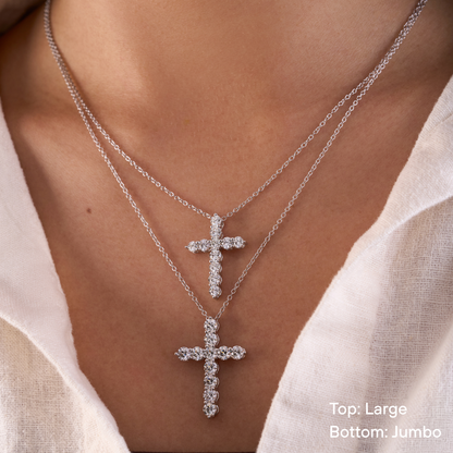 Classic Diamond Cross Necklace - Happy Jewelers Fine Jewelry Lifetime Warranty